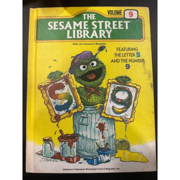 Sesame Street Library 4 Book Bundle Volumes 9, 11, 13, 15 Vintage Hard Cover - Picture 2 of 14